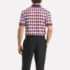 Herren-Polohemd mit kurzen Ärmeln und Vector-Argyle-Print