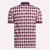 Herren-Polohemd mit kurzen Ärmeln und Vector-Argyle-Print