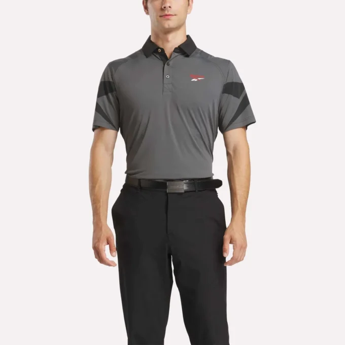 Herren-Polohemd Signature Vector Colorblocked
