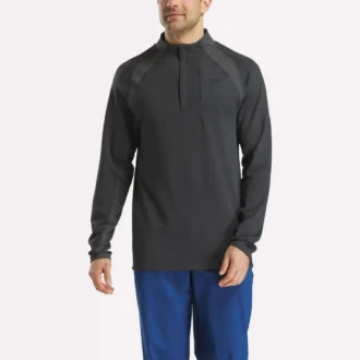 Herren-Pullover mit langen Ärmeln, Aero Flex und 1/4-Reißverschluss