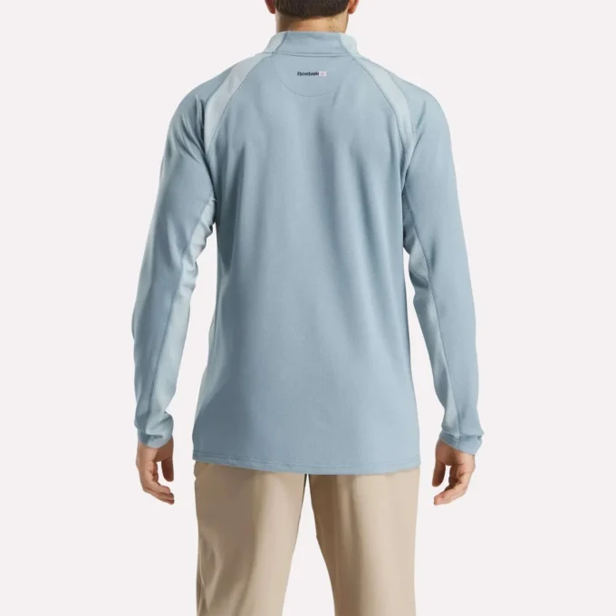 Herren-Pullover mit langen Ärmeln, Aero Flex und 1/4-Reißverschluss