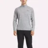 Herren-Sweatshirt mit Viertelreißverschluss und kationischer Feuchtigkeitsableitung
