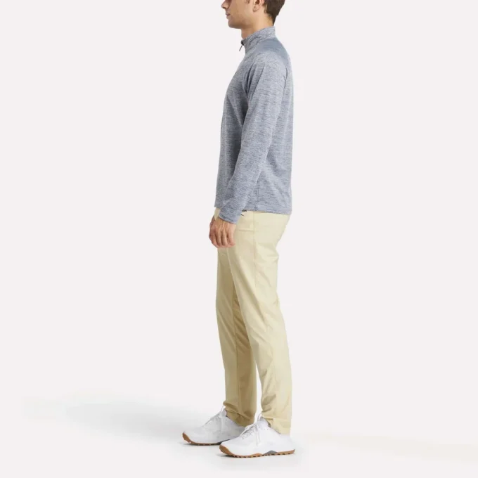 Herren-Sweatshirt mit Viertelreißverschluss und kationischer Feuchtigkeitsableitung
