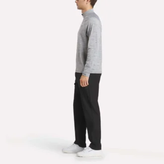 Herren-Sweatshirt mit Viertelreißverschluss und kationischer Feuchtigkeitsableitung