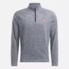Herren-Sweatshirt mit Viertelreißverschluss und kationischer Feuchtigkeitsableitung