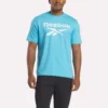 Herren-T-Shirt mit großem Logo und Rundhalsausschnitt
