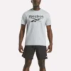 Herren-T-Shirt mit großem Logo und Rundhalsausschnitt