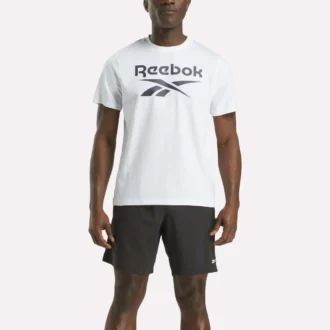 Herren-T-Shirt mit großem Logo und Rundhalsausschnitt