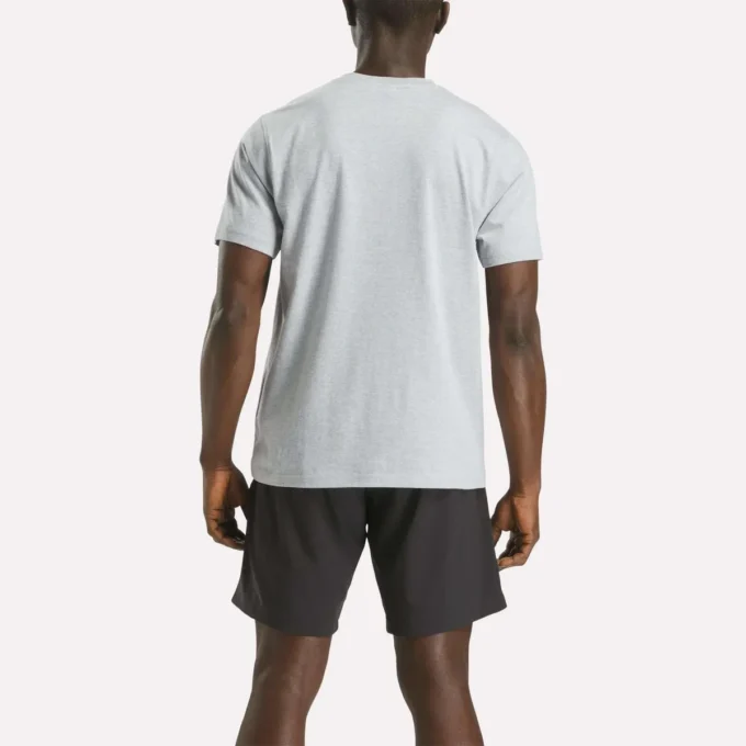 Herren-T-Shirt mit großem Logo und Rundhalsausschnitt