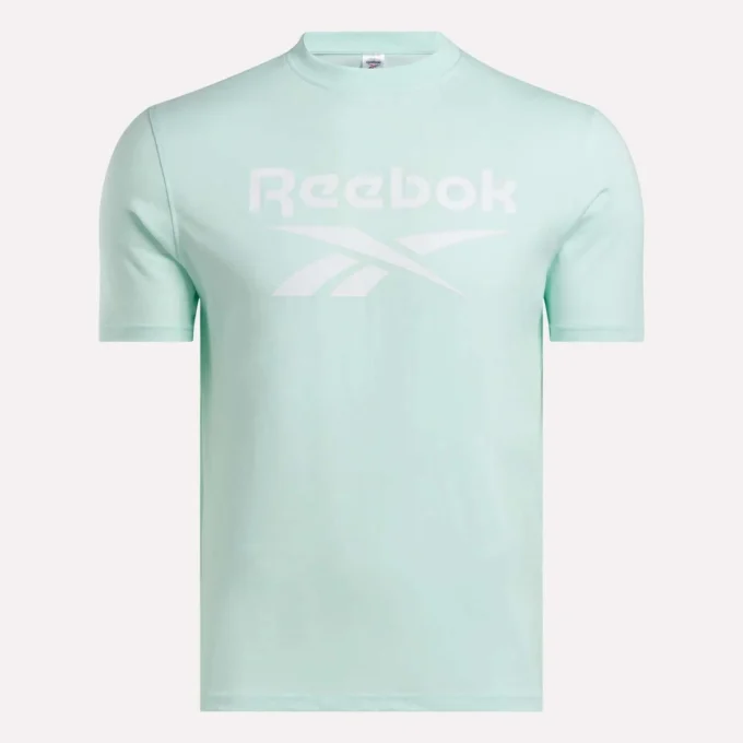 Herren-T-Shirt mit großem Logo und Rundhalsausschnitt
