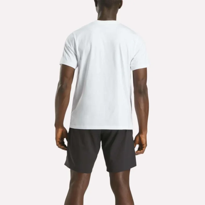 Herren-T-Shirt mit großem Logo und Rundhalsausschnitt