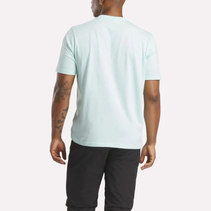 Herren-T-Shirt mit großem Logo und Rundhalsausschnitt