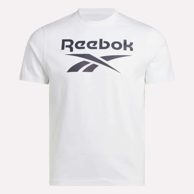 Herren-T-Shirt mit großem Logo und Rundhalsausschnitt