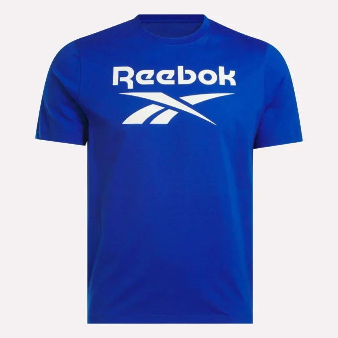 Herren-T-Shirt mit großem Logo und Rundhalsausschnitt