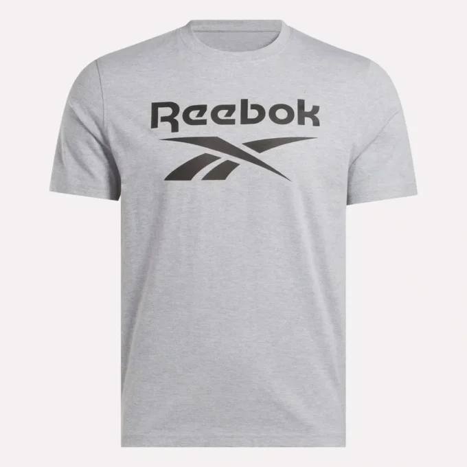 Herren-T-Shirt mit großem Logo und Rundhalsausschnitt