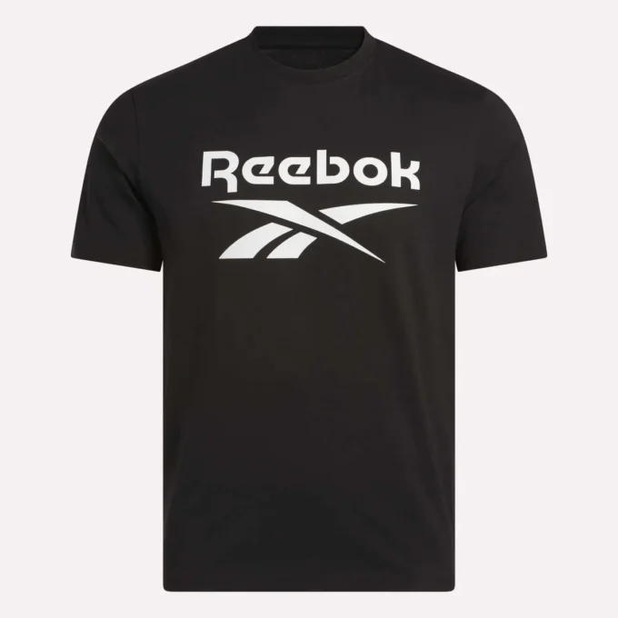 Herren-T-Shirt mit großem Logo und Rundhalsausschnitt