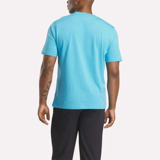 Herren-T-Shirt mit großem Logo und Rundhalsausschnitt