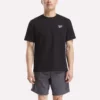 Herren-T-Shirt mit kleinem Logo, Rundhalsausschnitt und kurzen Ärmeln