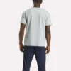 Herren-T-Shirt mit kleinem Logo, Rundhalsausschnitt und kurzen Ärmeln