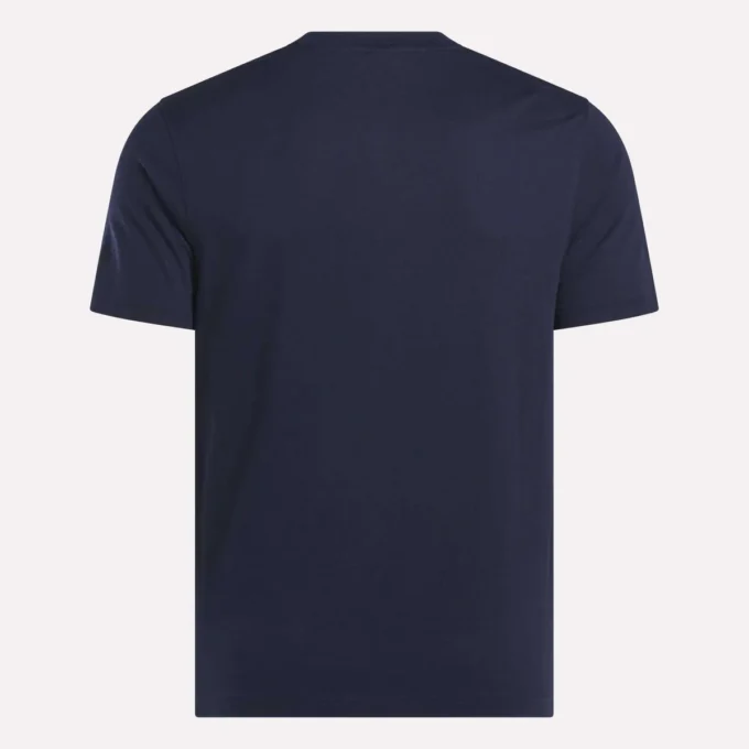 Herren-T-Shirt mit kleinem Logo, Rundhalsausschnitt und kurzen Ärmeln