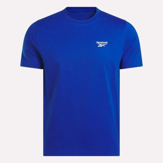 Herren-T-Shirt mit kleinem Logo, Rundhalsausschnitt und kurzen Ärmeln