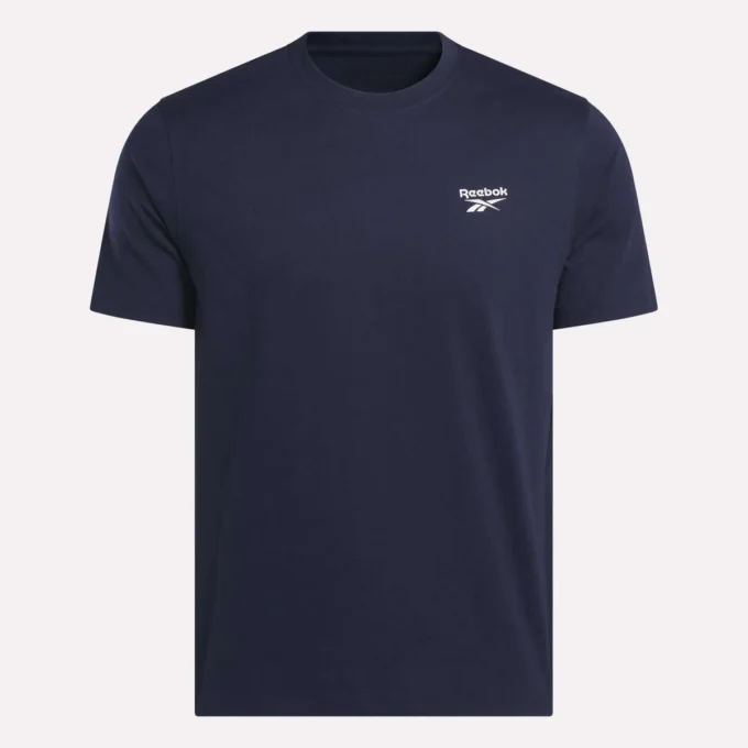 Herren-T-Shirt mit kleinem Logo, Rundhalsausschnitt und kurzen Ärmeln