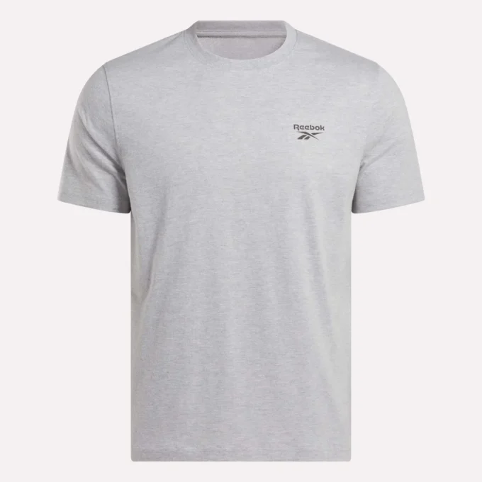 Herren-T-Shirt mit kleinem Logo, Rundhalsausschnitt und kurzen Ärmeln