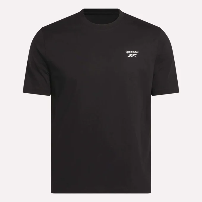 Herren-T-Shirt mit kleinem Logo, Rundhalsausschnitt und kurzen Ärmeln