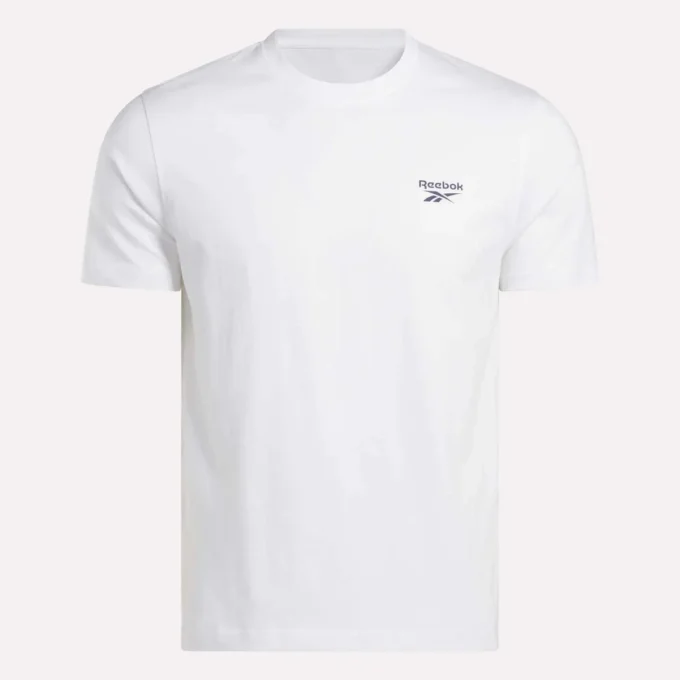 Herren-T-Shirt mit kleinem Logo, Rundhalsausschnitt und kurzen Ärmeln