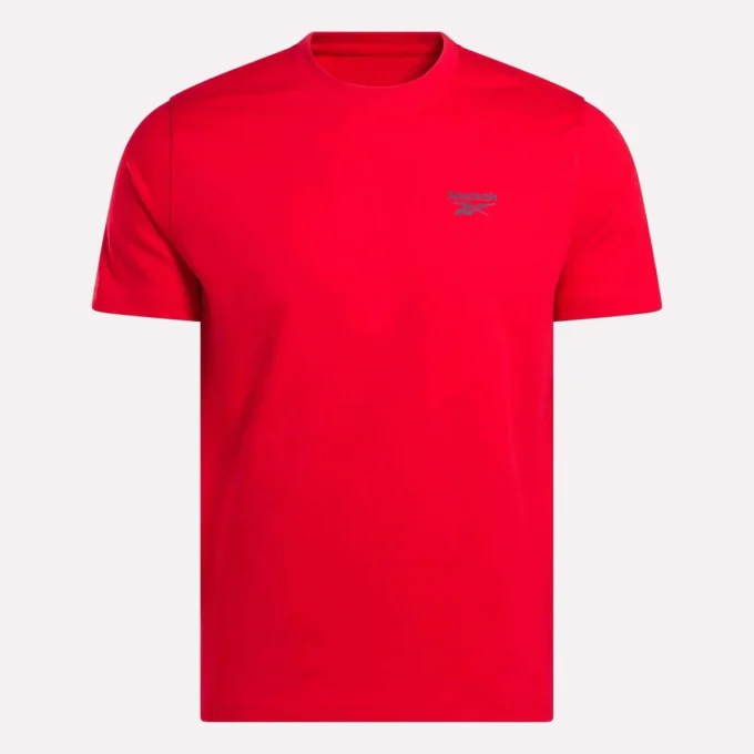 Herren-T-Shirt mit kleinem Logo, Rundhalsausschnitt und kurzen Ärmeln