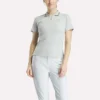 Kurzärmeliges, figurbetontes Golf-Polohemd für Damen