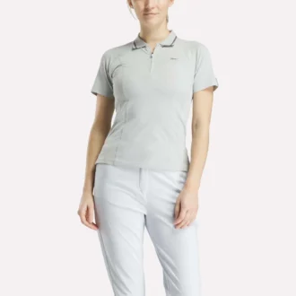 Kurzärmeliges, figurbetontes Golf-Polohemd für Damen