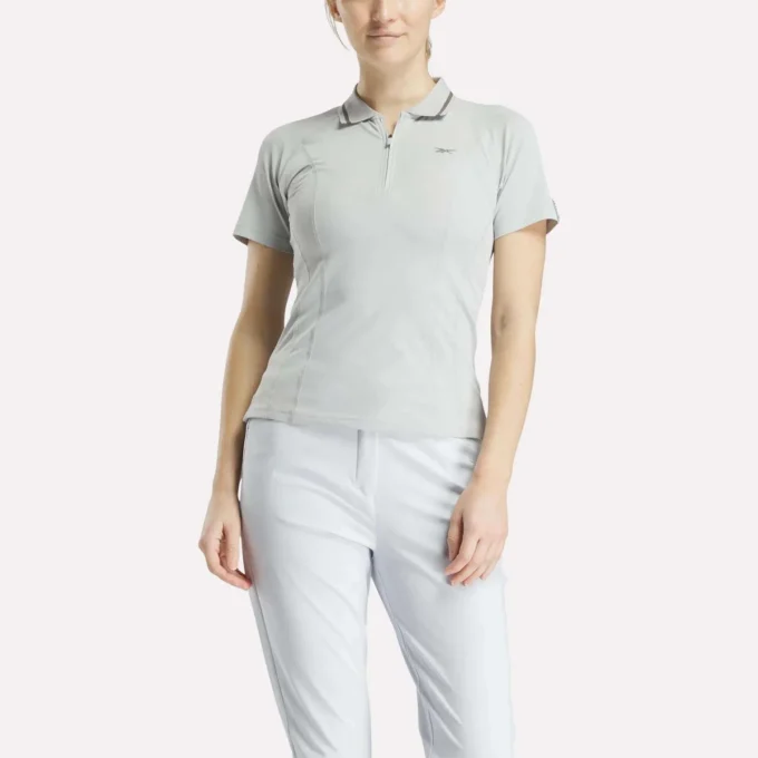 Kurzärmeliges, figurbetontes Golf-Polohemd für Damen