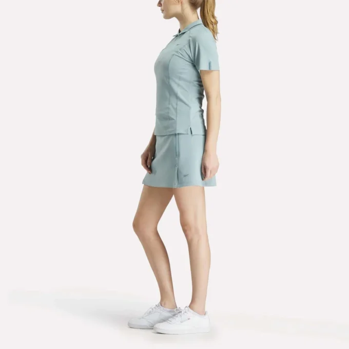 Kurzärmeliges, figurbetontes Golf-Polohemd für Damen