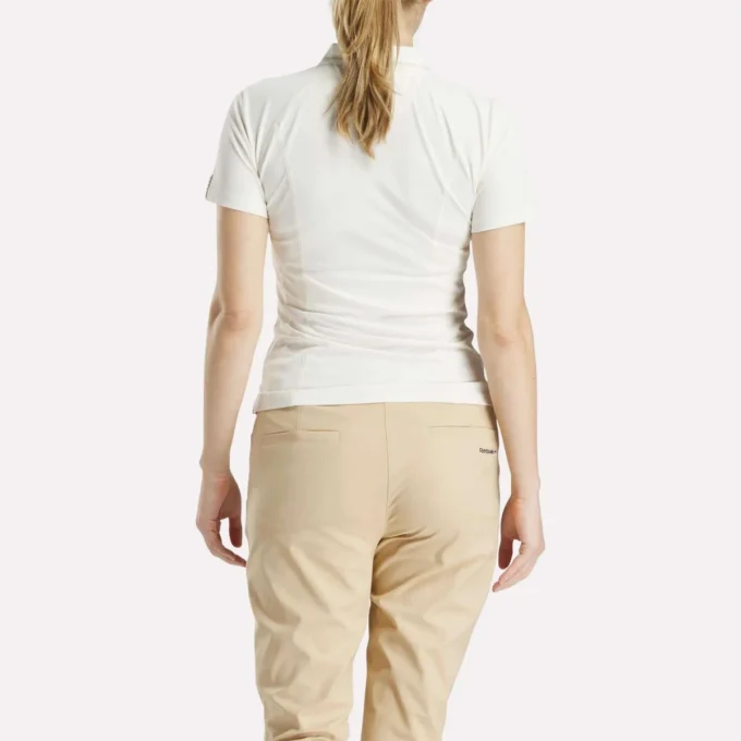 Kurzärmeliges, figurbetontes Golf-Polohemd für Damen