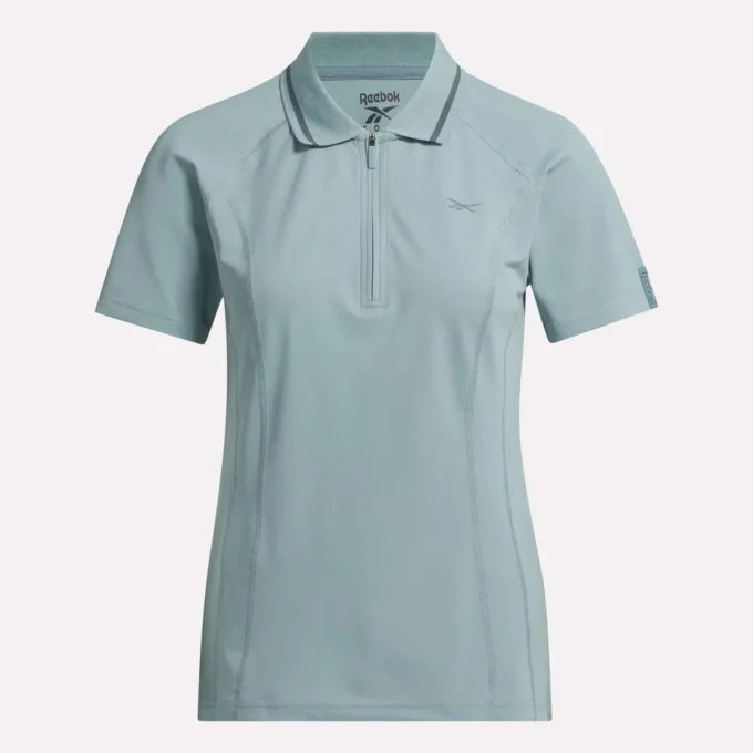 Kurzärmeliges, figurbetontes Golf-Polohemd für Damen