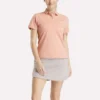 Kurzärmeliges Stretch-Piqué-Polohemd für Damen