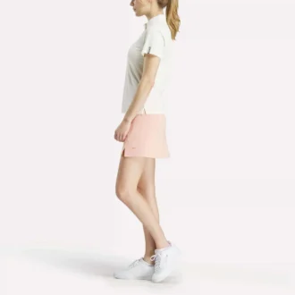 Kurzärmeliges Stretch-Piqué-Polohemd für Damen