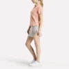 Kurzärmeliges Stretch-Piqué-Polohemd für Damen