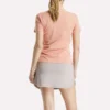 Kurzärmeliges Stretch-Piqué-Polohemd für Damen