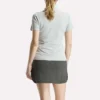 Kurzärmeliges Stretch-Piqué-Polohemd für Damen