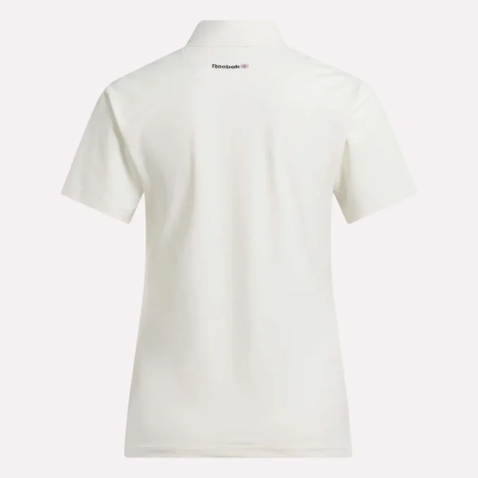 Kurzärmeliges Stretch-Piqué-Polohemd für Damen