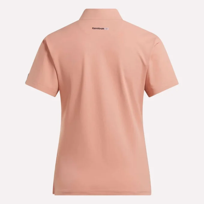 Kurzärmeliges Stretch-Piqué-Polohemd für Damen