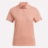 Kurzärmeliges Stretch-Piqué-Polohemd für Damen