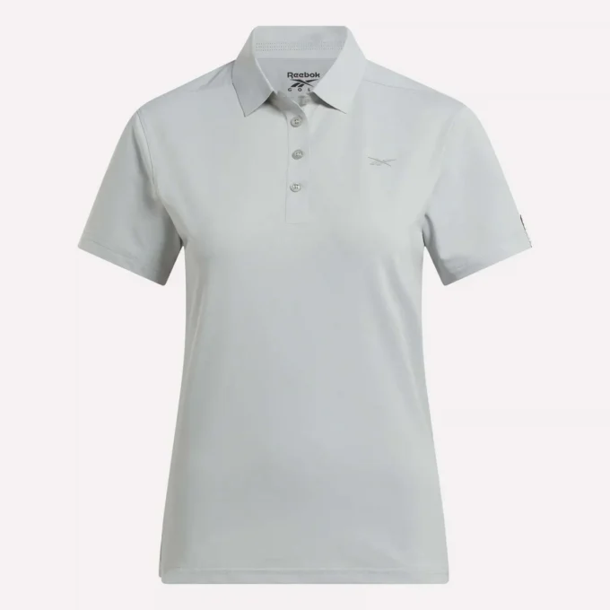 Kurzärmeliges Stretch-Piqué-Polohemd für Damen
