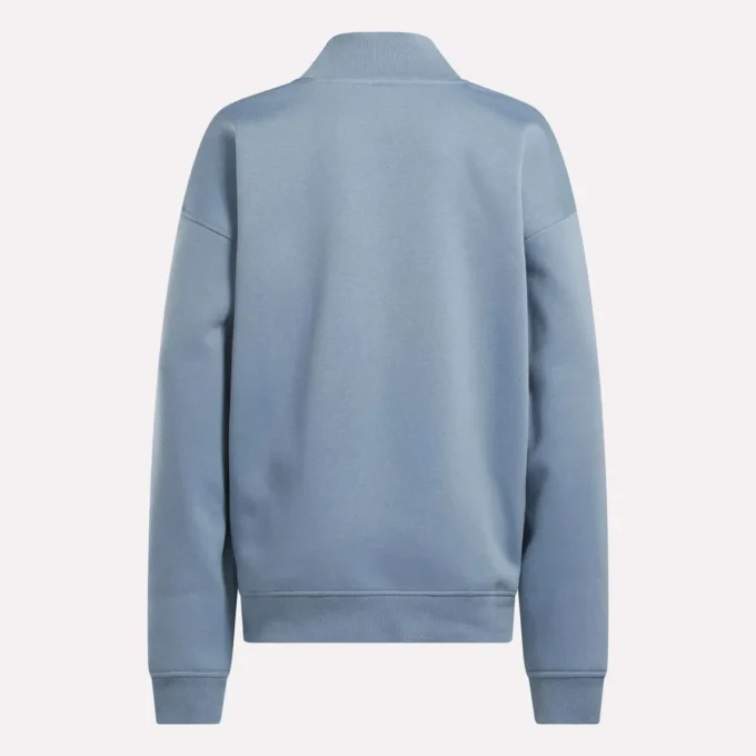 Lang geschnittenes Rollkragen-Sweatshirt für Damen
