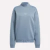 Lang geschnittenes Rollkragen-Sweatshirt für Damen