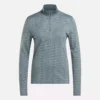 Langärmeliger Golf-Pullover für Damen mit 1/4-Reißverschluss und Engineered Vector Jacquard