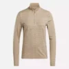 Langärmeliger Golf-Pullover für Damen mit 1/4-Reißverschluss und Engineered Vector Jacquard