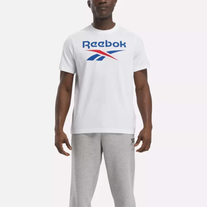 Reebok Identity Big Stacked Logo T-Shirt für Herren